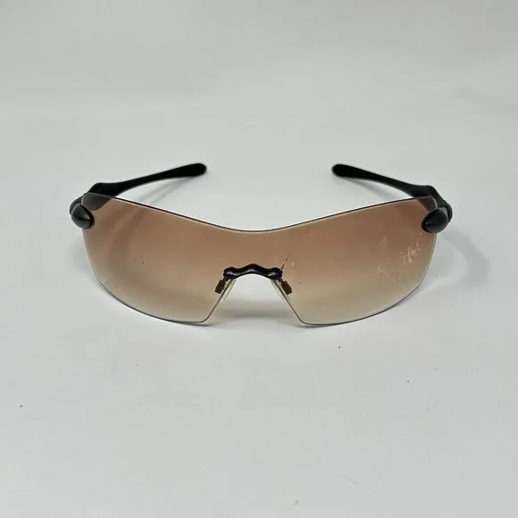 Oakley Dartboard Sunglasses Frame Only Rimless Shield Matte Black Scratched Lens Perfect! Oakley Dartboard Polished Black/Black Iridium  main image 3
